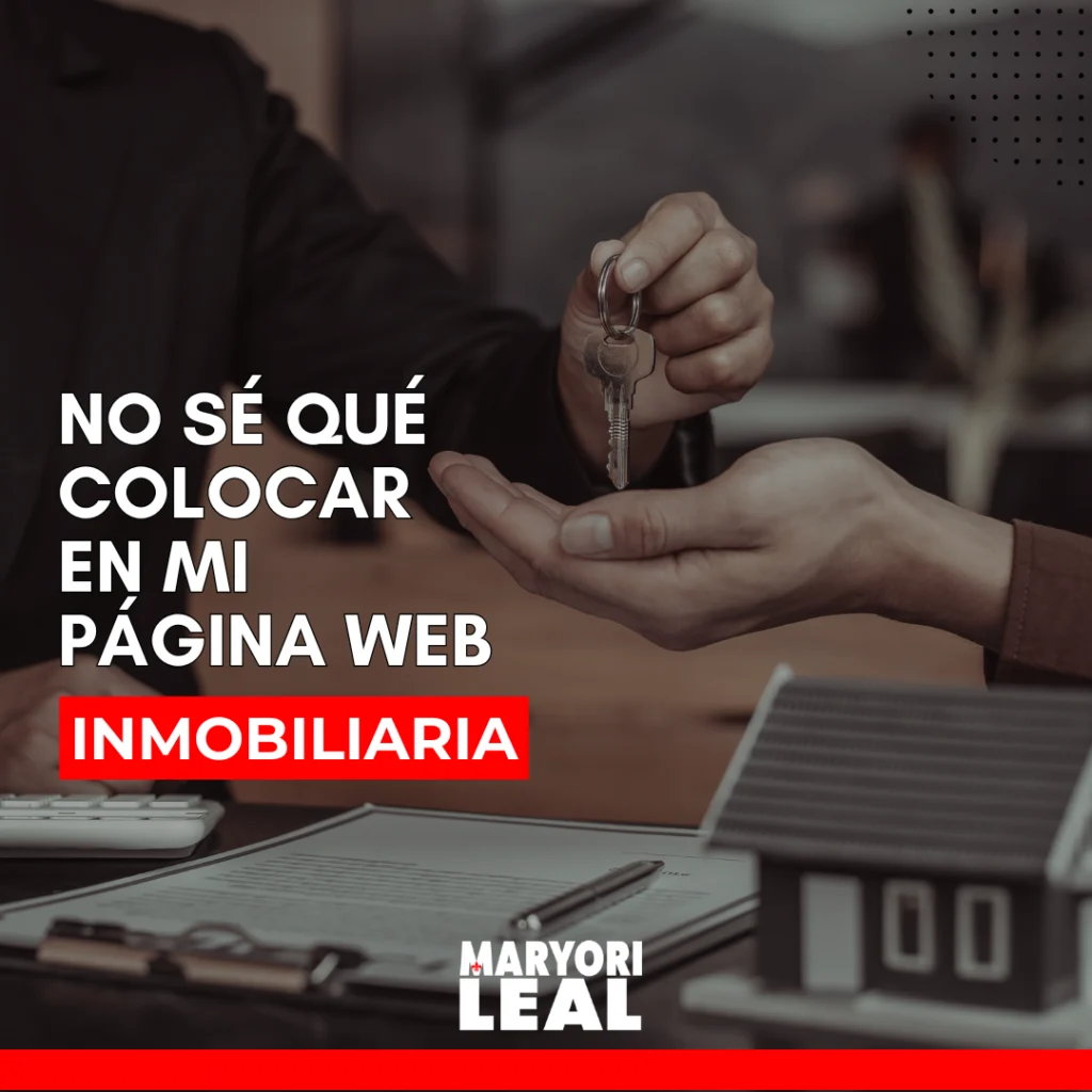 No sé qué colocar en mi Página Web